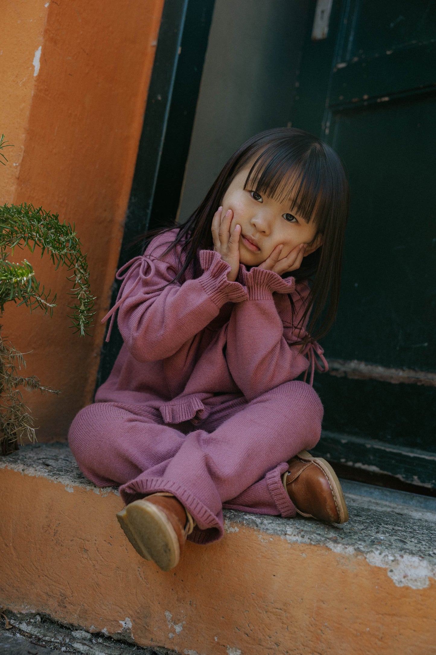 Fliink Wide-Leg Hose Alon Ash Rose