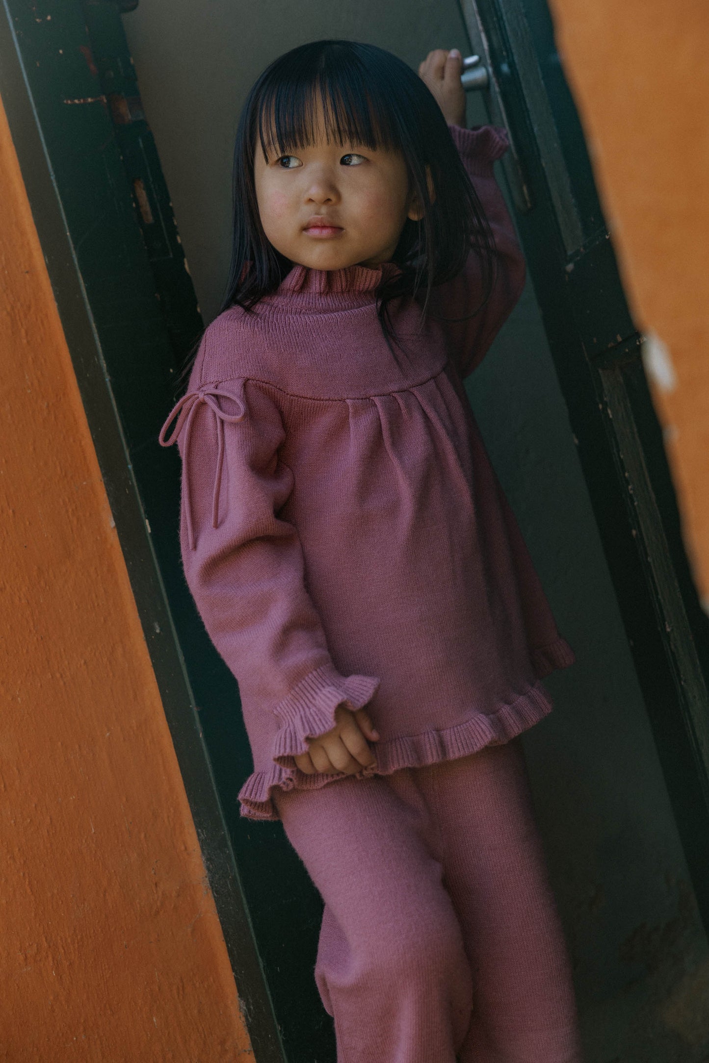 Fliink Wide-Leg Hose Alon Ash Rose