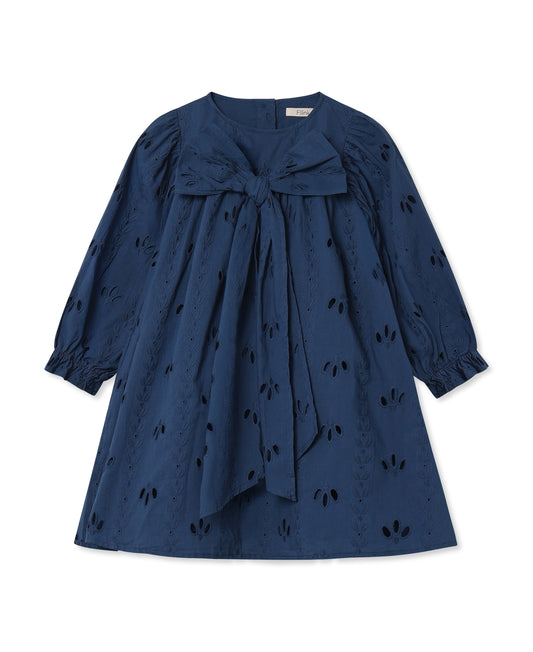 Fliink Kleid mit Schleife Camma Insignia Blue