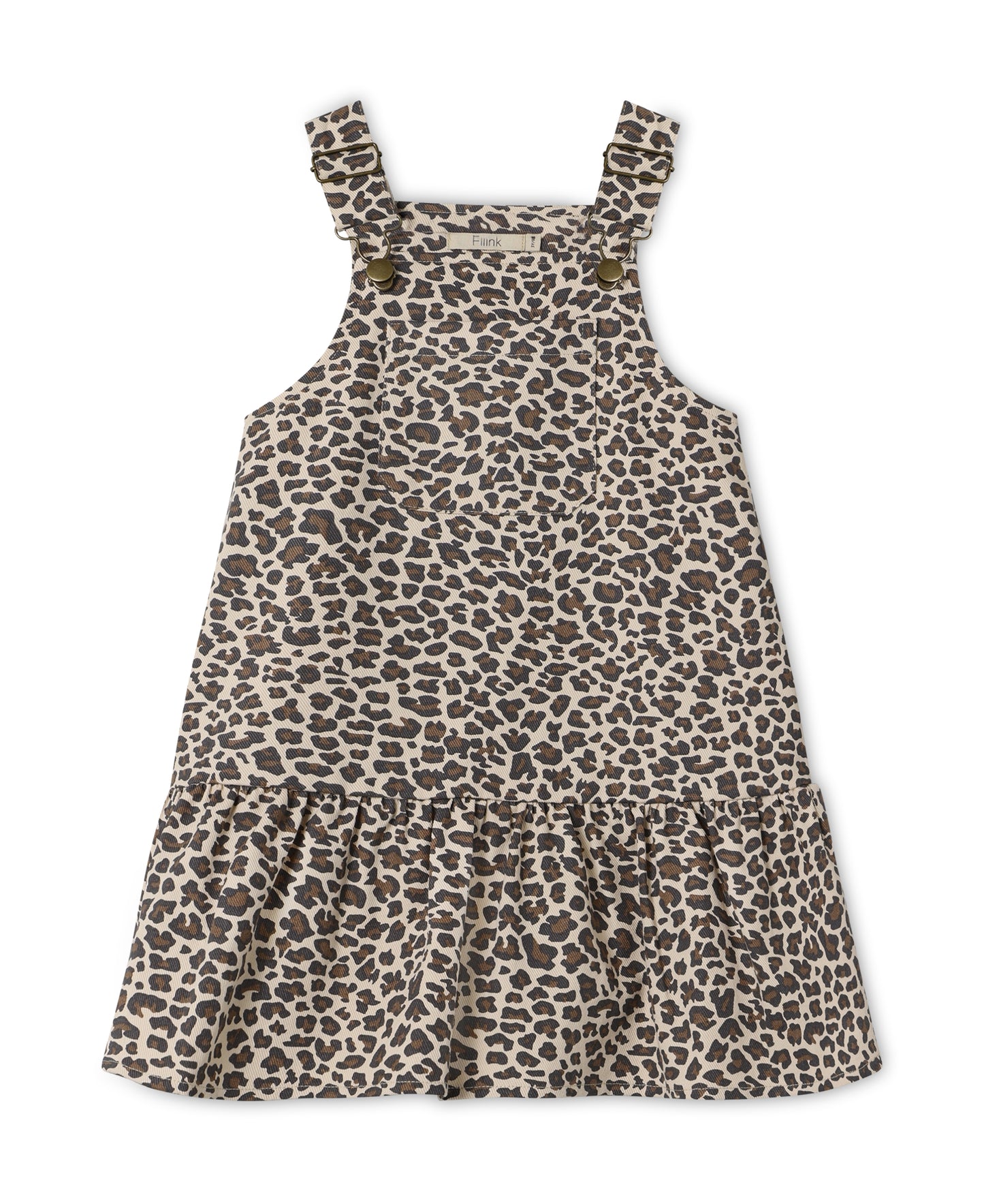 Fliink Leo Latzhosen-Kleid Pine Bark AOP