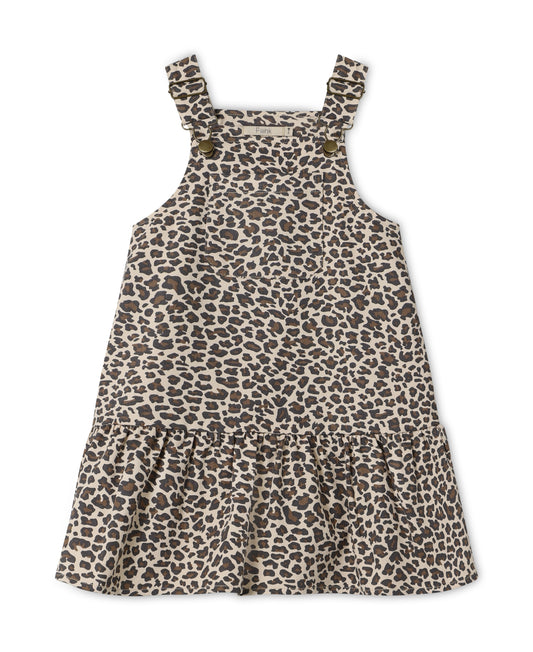 Fliink Leo Latzhosen-Kleid Pine Bark AOP
