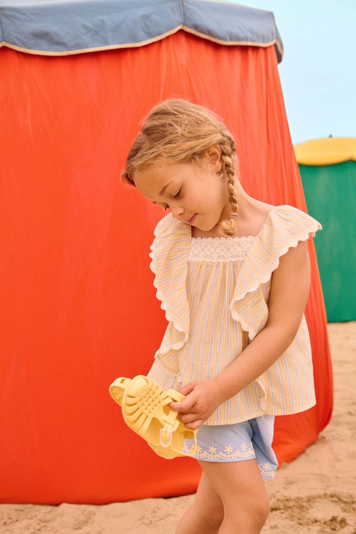 Louise Misha Bluse Gia Yellow Sunny Stripes