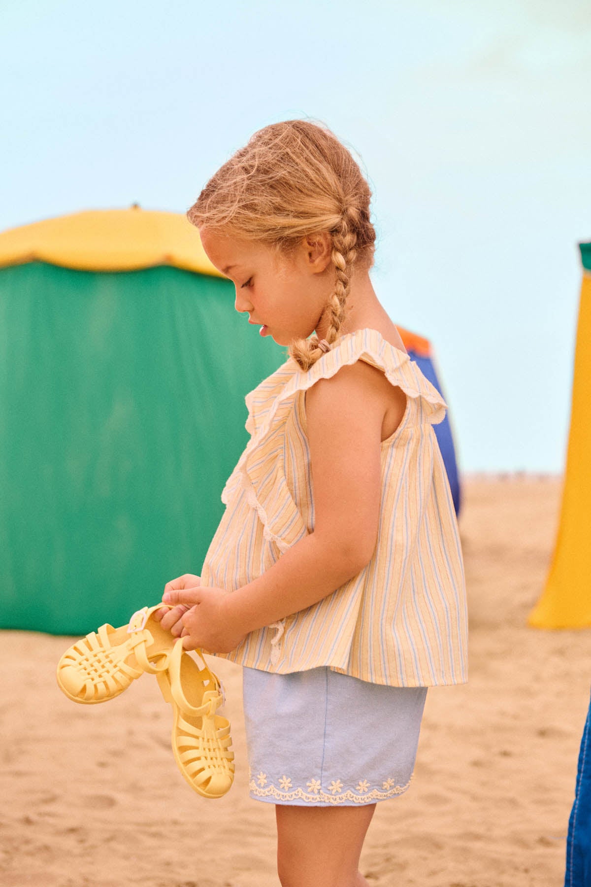 Louise Misha Bluse Gia Yellow Sunny Stripes