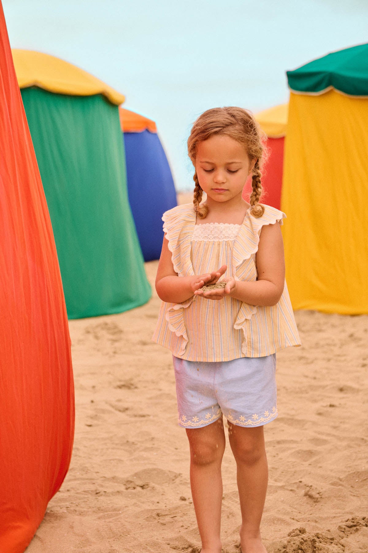 Louise Misha Bluse Gia Yellow Sunny Stripes