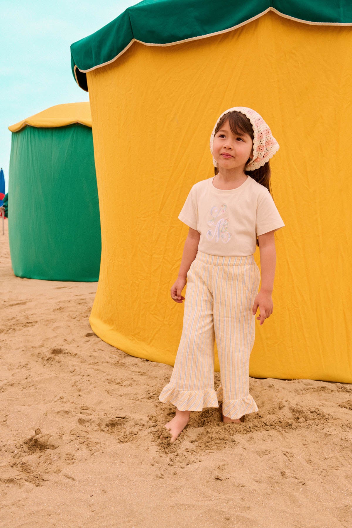 Louise Misha Hose Loukie Yellow Sunny Stripes