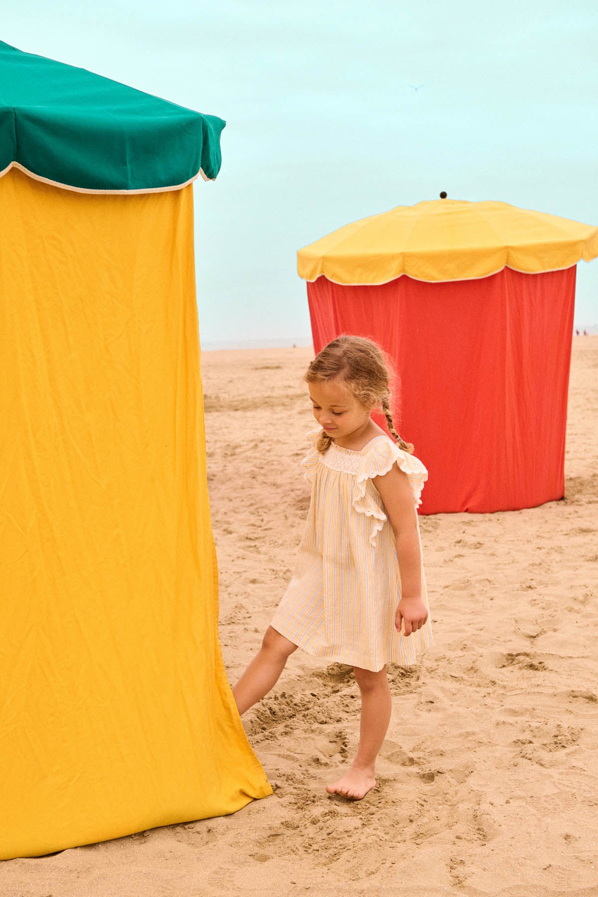 Louise Misha Kleid Martine Yellow Sunny Stripes