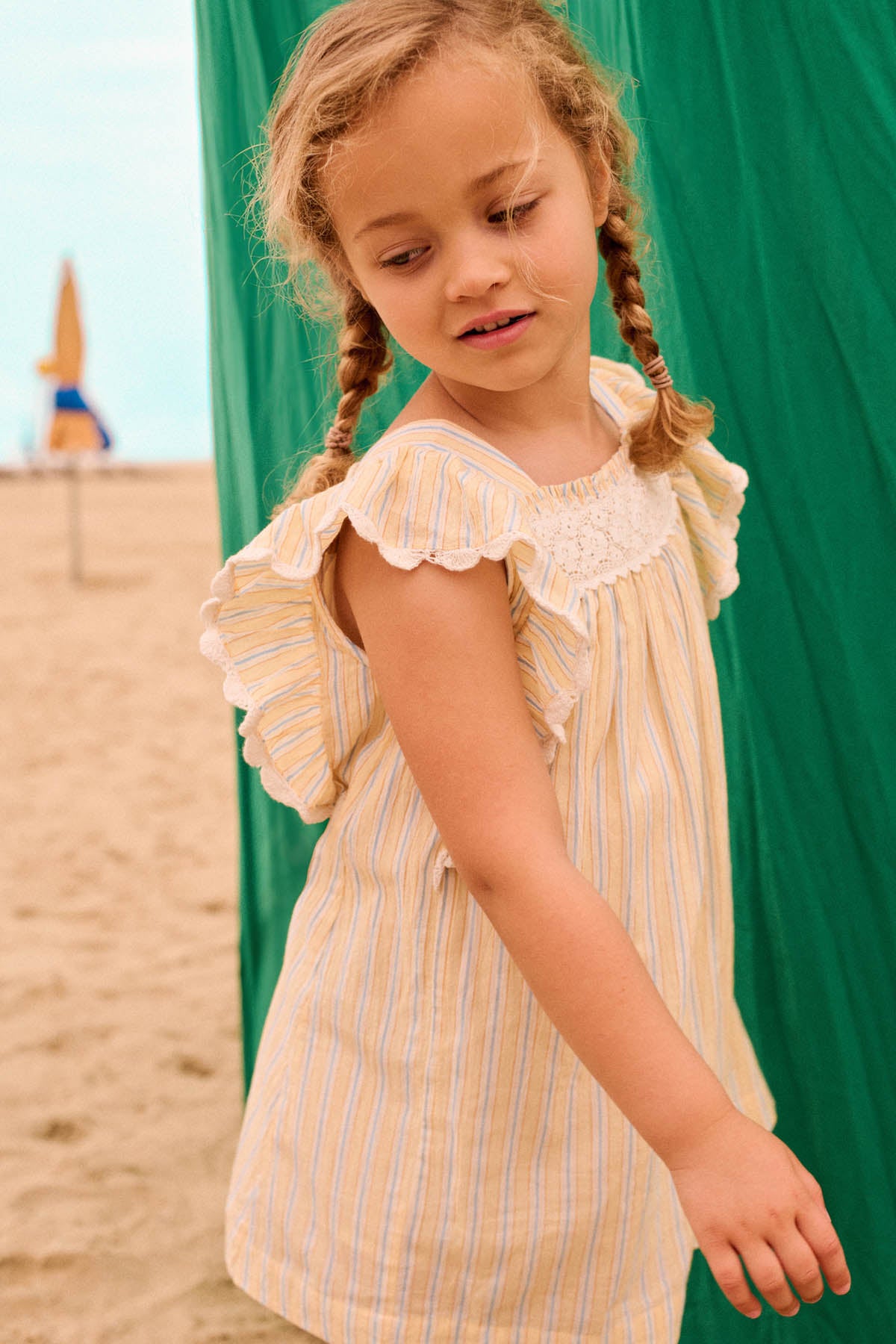 Louise Misha Kleid Martine Yellow Sunny Stripes