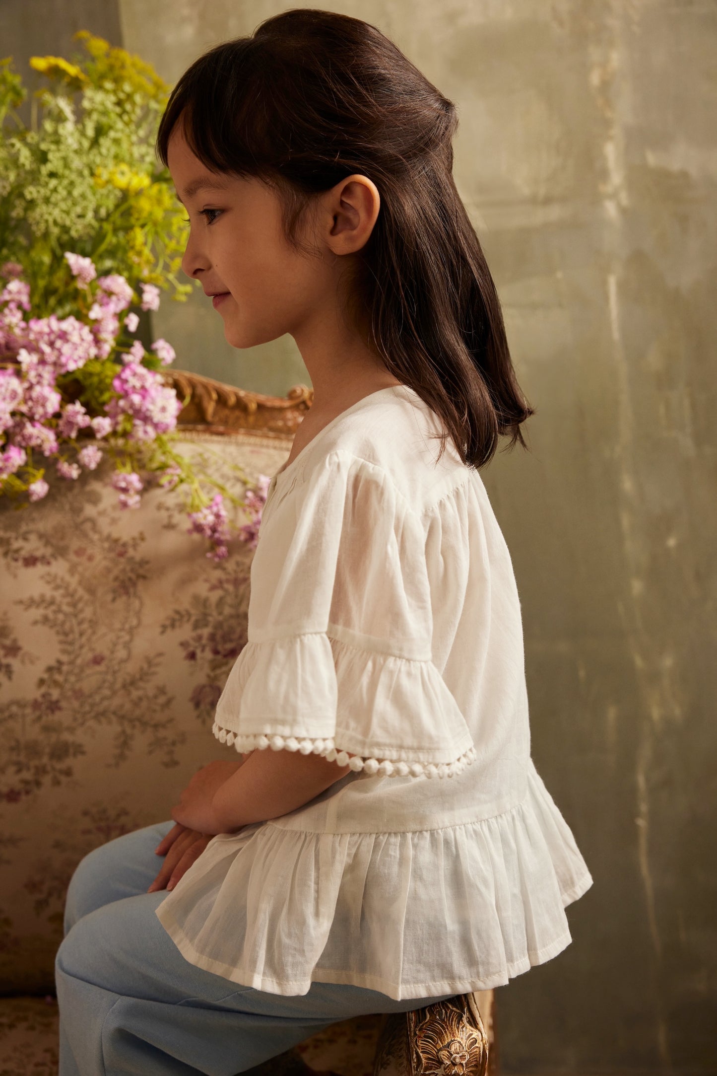 Louise Misha Shirt Amalia Offwhite