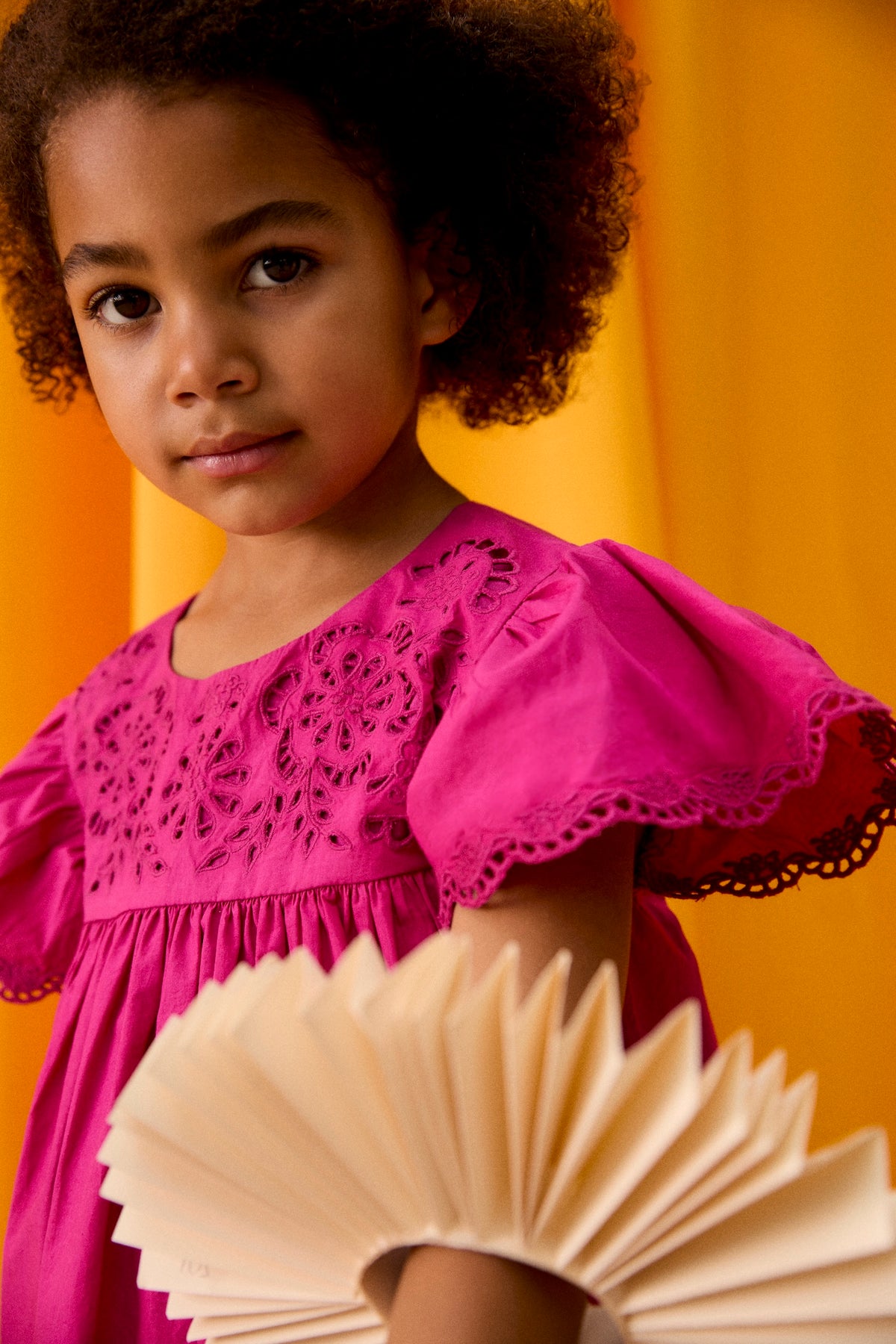 Louise Misha Kleid Notcha Fuchsia