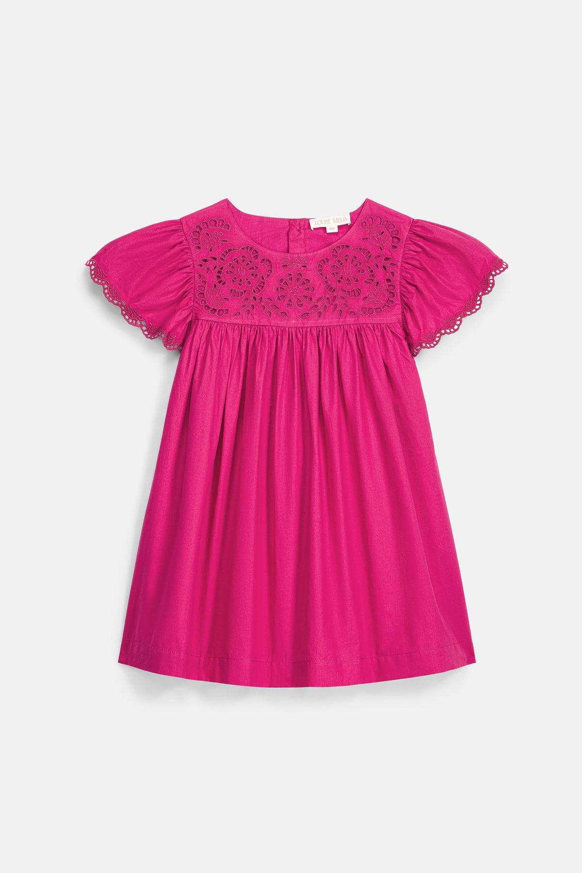 Louise Misha Kleid Notcha Fuchsia