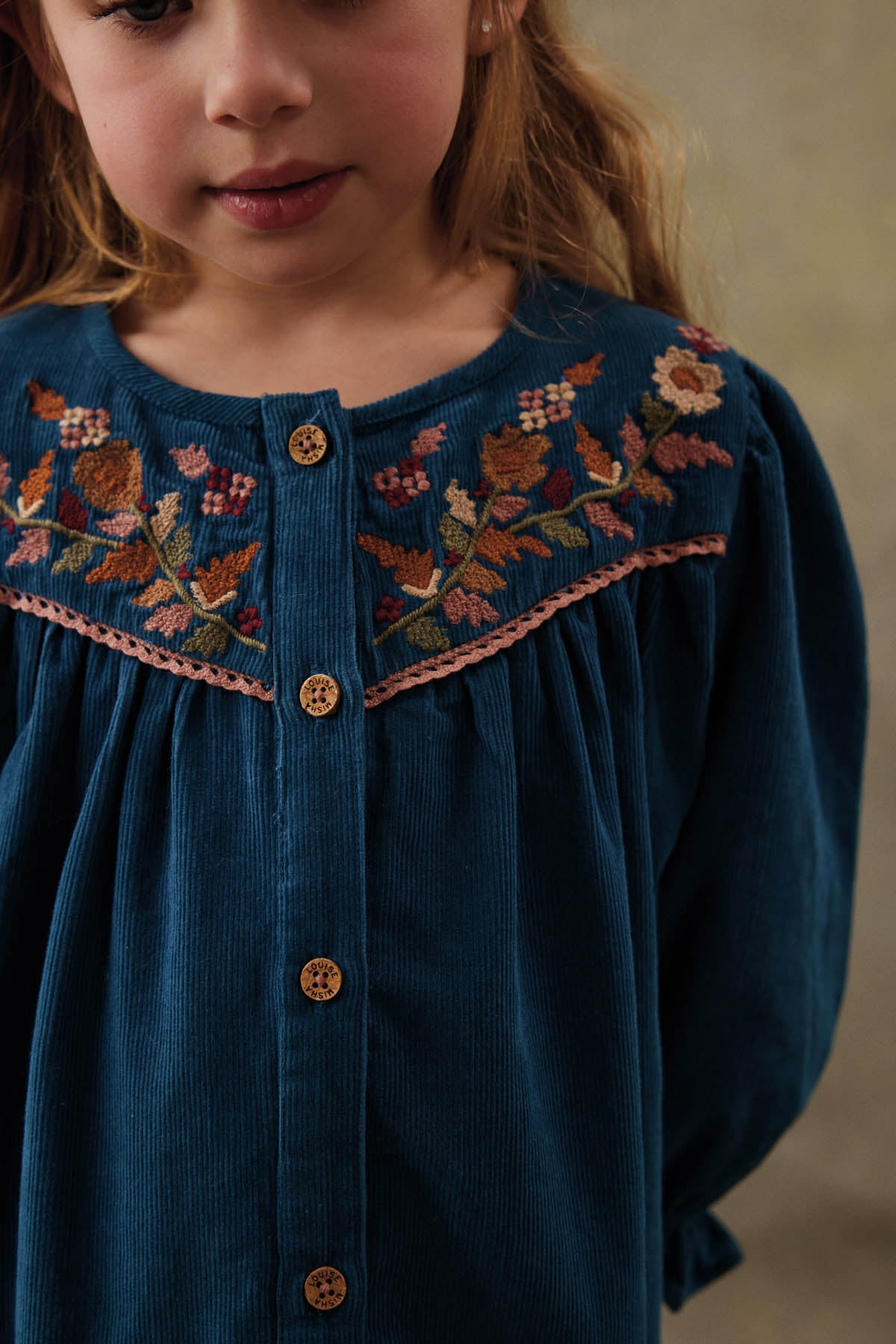 Louise Misha Kleid Floriane Deep Blue