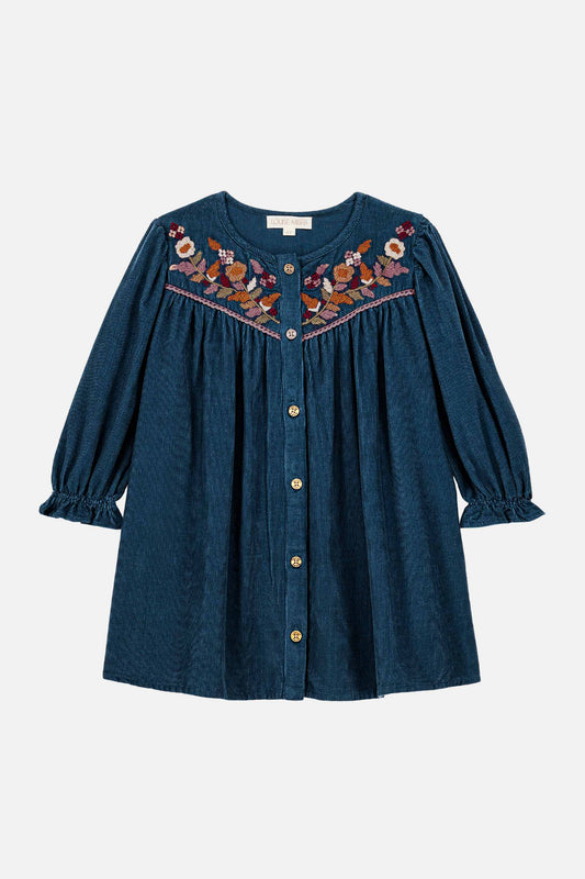 Louise Misha Kleid Floriane Deep Blue