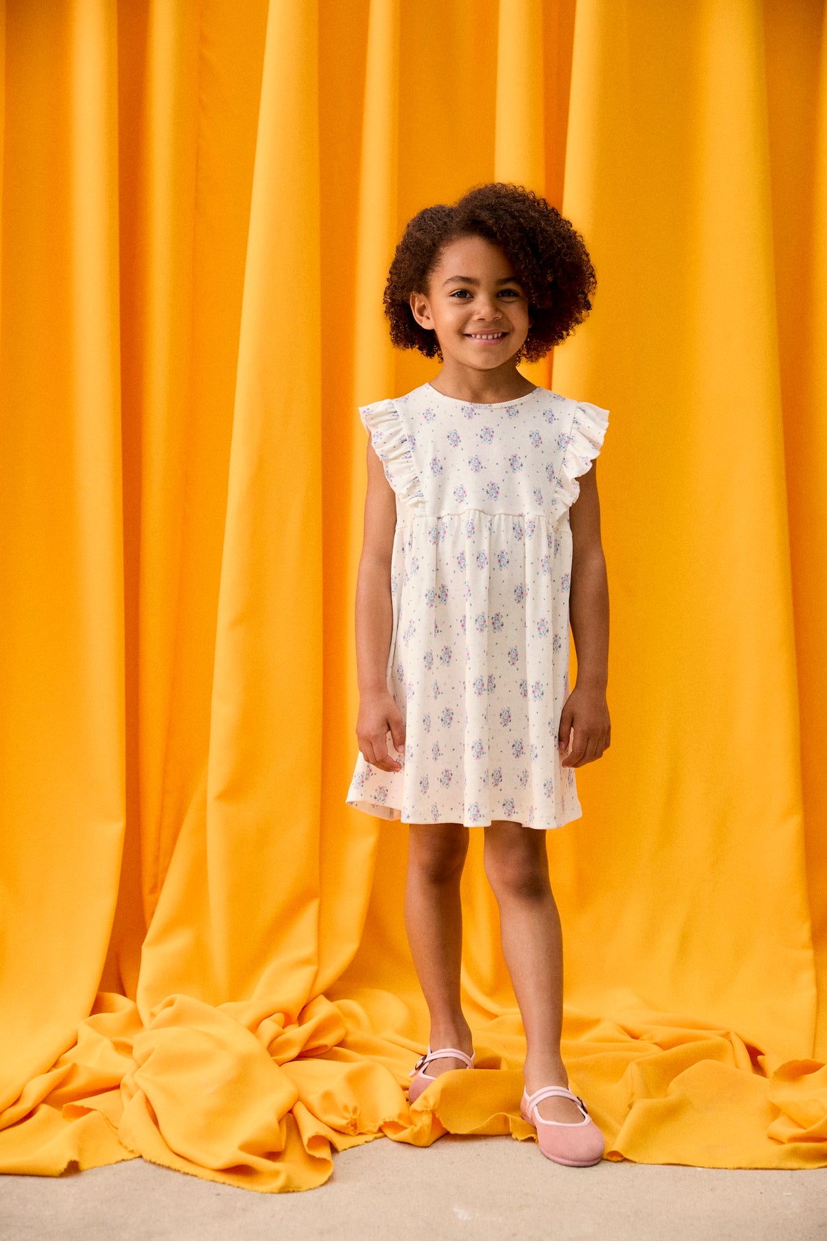 Louise Misha Kleid Lanali Cream Flower Dunes