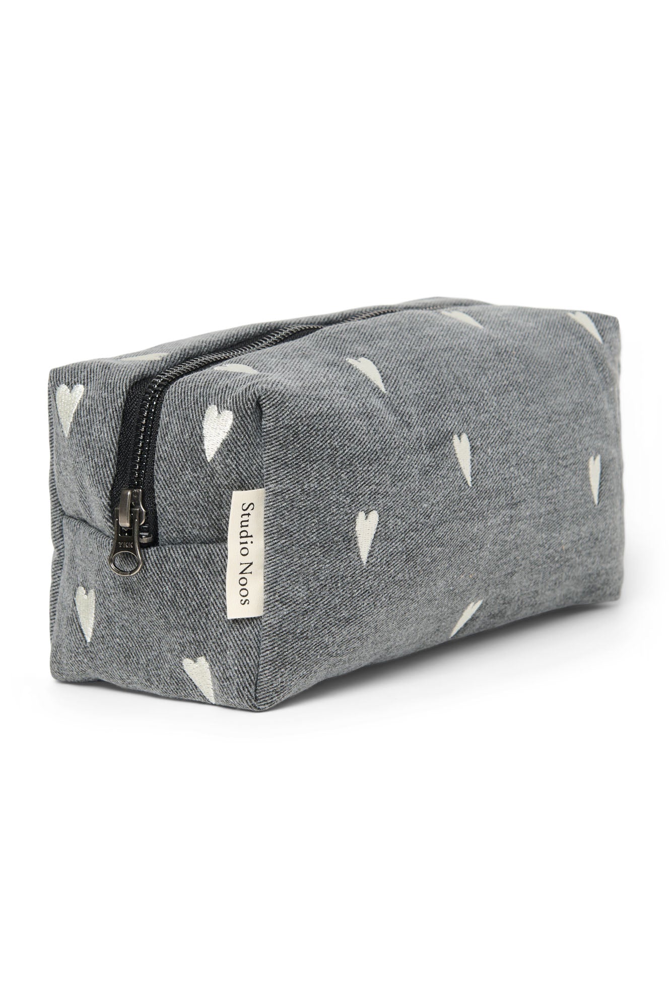 Studio Noos Pouch Denim Grey Hearts