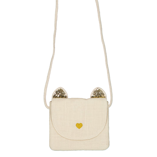 Luciole Handtasche Katze - Ecru