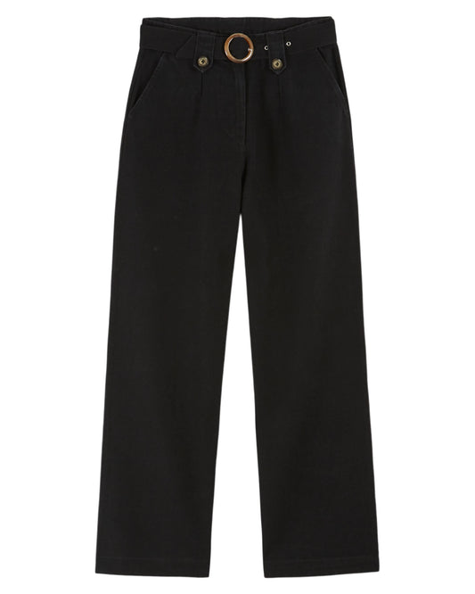 Emile et Ida Hose mit Schnallen Denim Noir