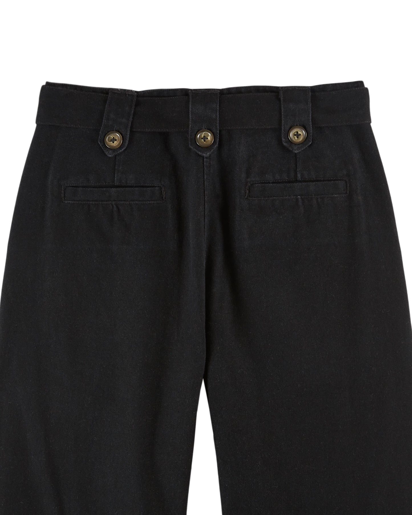 Emile et Ida Hose mit Schnallen Denim Noir