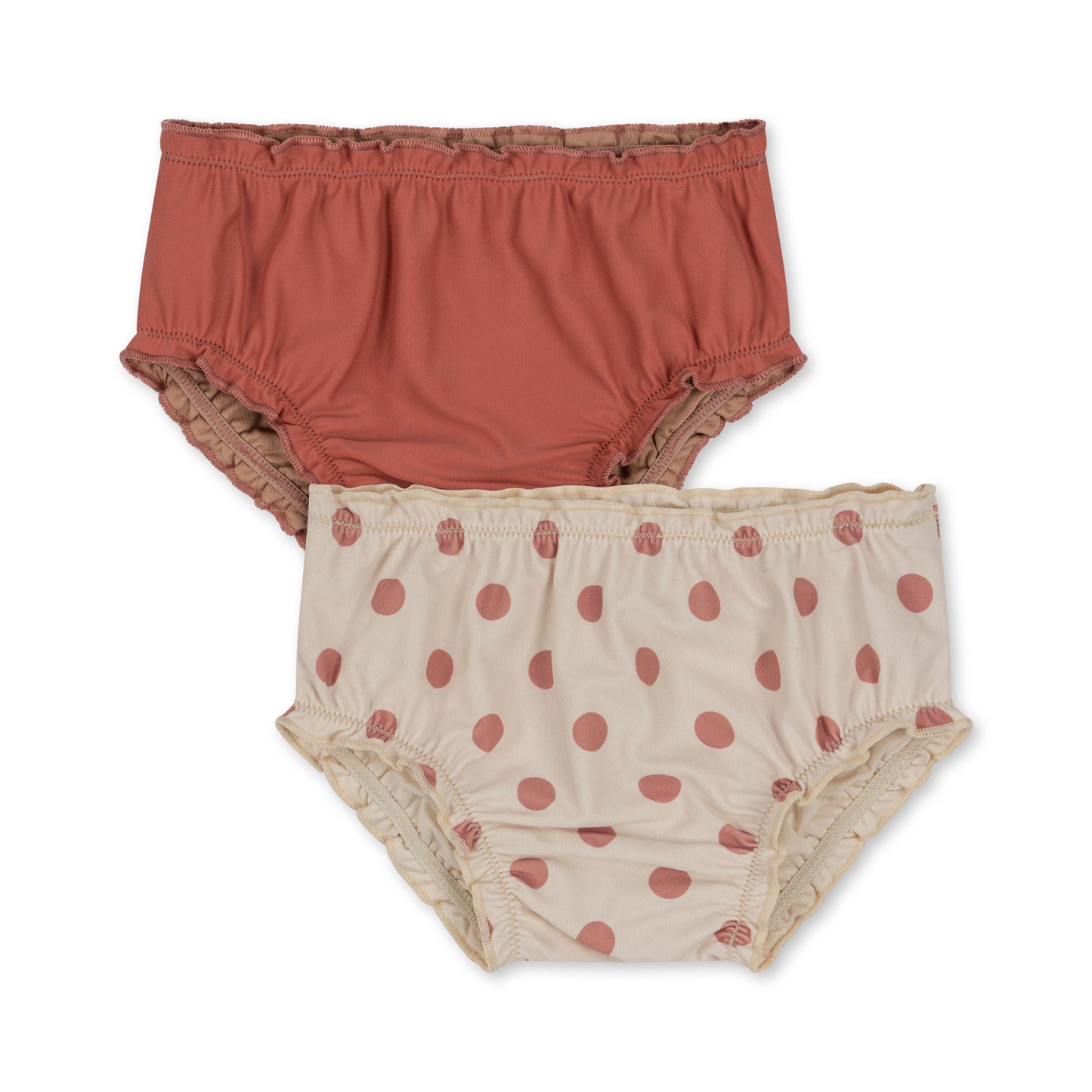 Konges Sløjd 2er Pack Collette Baby Bikini-Höschen Dot Rose