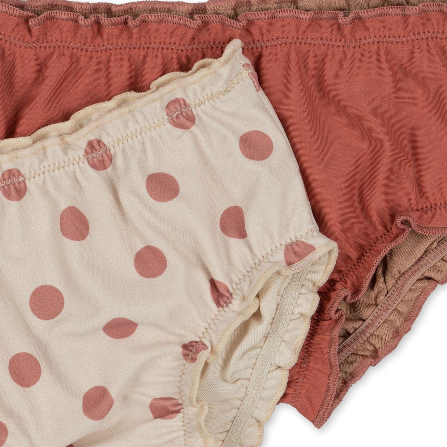 Konges Sløjd 2er Pack Collette Baby Bikini-Höschen Dot Rose