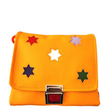 Lade das Bild in den Galerie-Viewer, Medusa Kindergartentasche Orange mit farbigen Sternen
