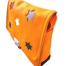 Lade das Bild in den Galerie-Viewer, Medusa Kindergartentasche Orange mit farbigen Sternen
