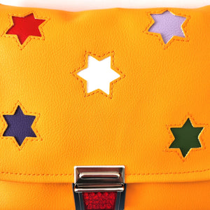 Medusa Kindergartentasche Orange mit farbigen Sternen