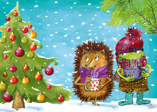 Postkarte Weihnachtsbaum