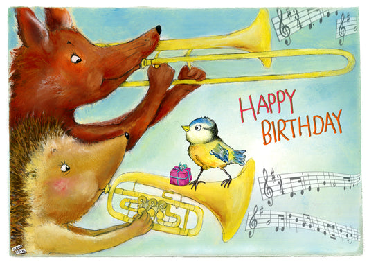 Postkarte Geburtstagsständchen