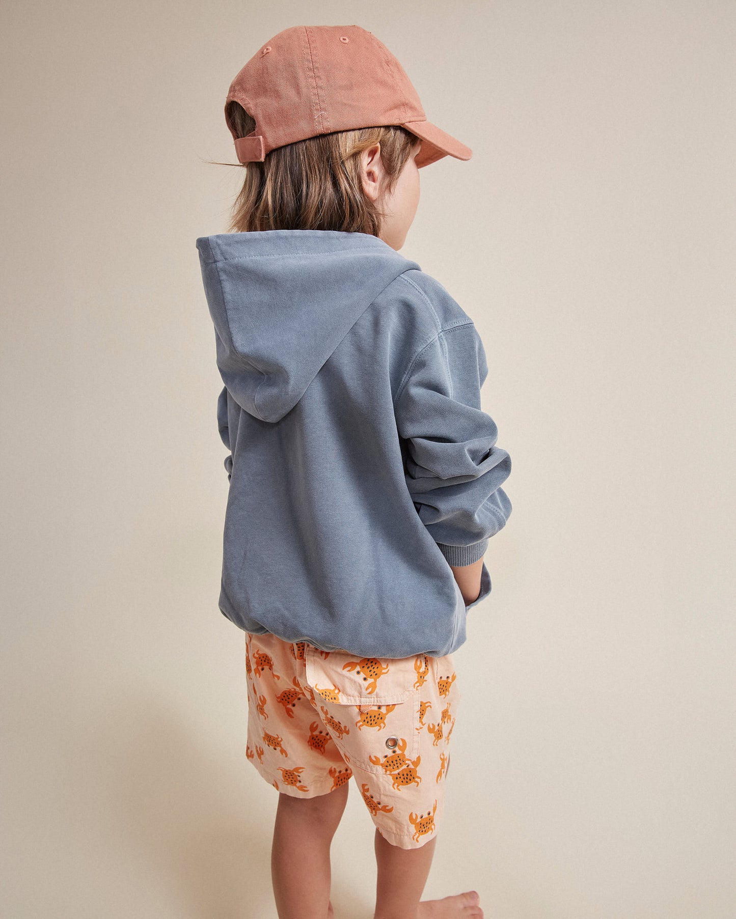 Búho BCN Fleece Hoodie Blue Teal
