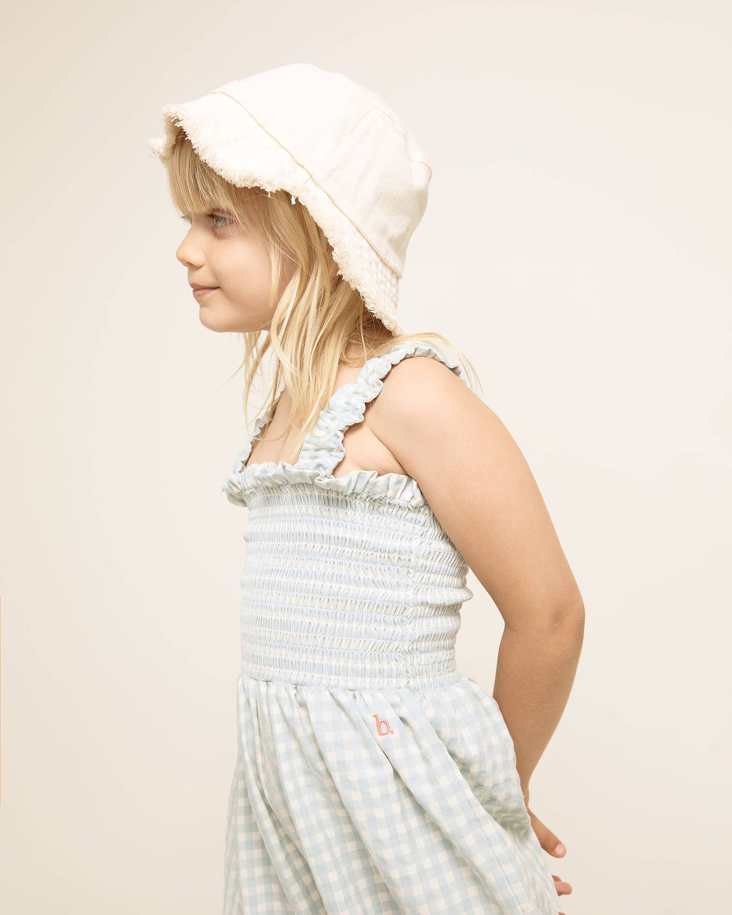 Búho BCN gingham Jumsuit Aqua