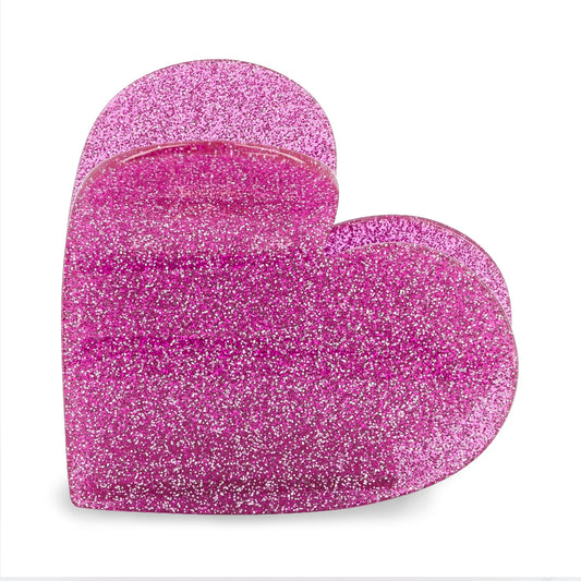 Luciole Large Haarklammer Heart Raspberry