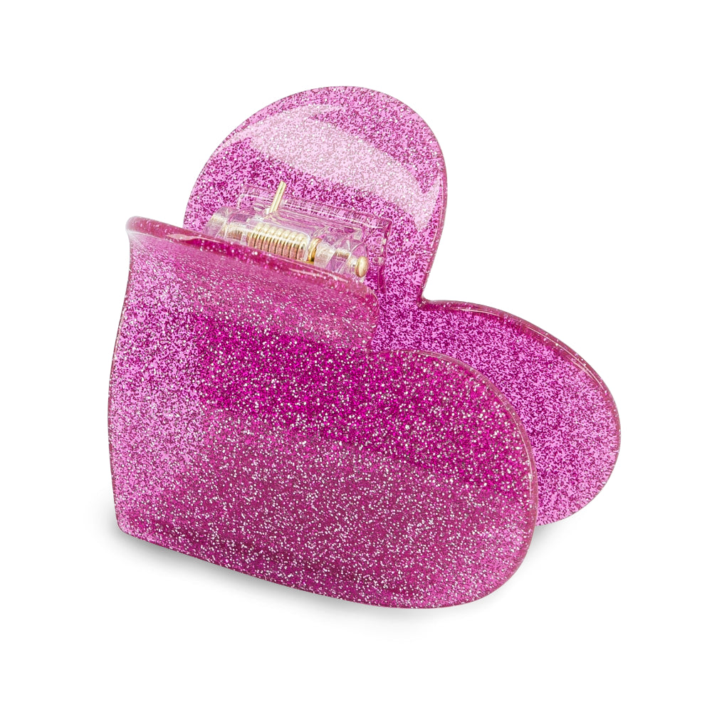 Luciole Large Haarklammer Heart Raspberry