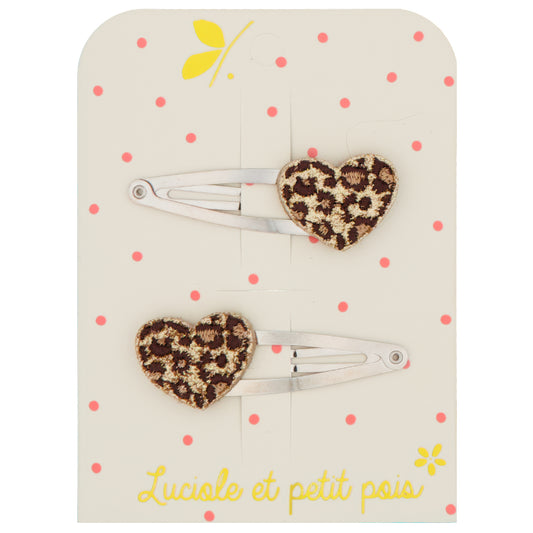 Luciole 2er Set Haarclips Leo Heart
