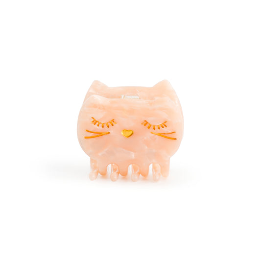 Luciole Mini Haarklammer Katze - Perlmutt