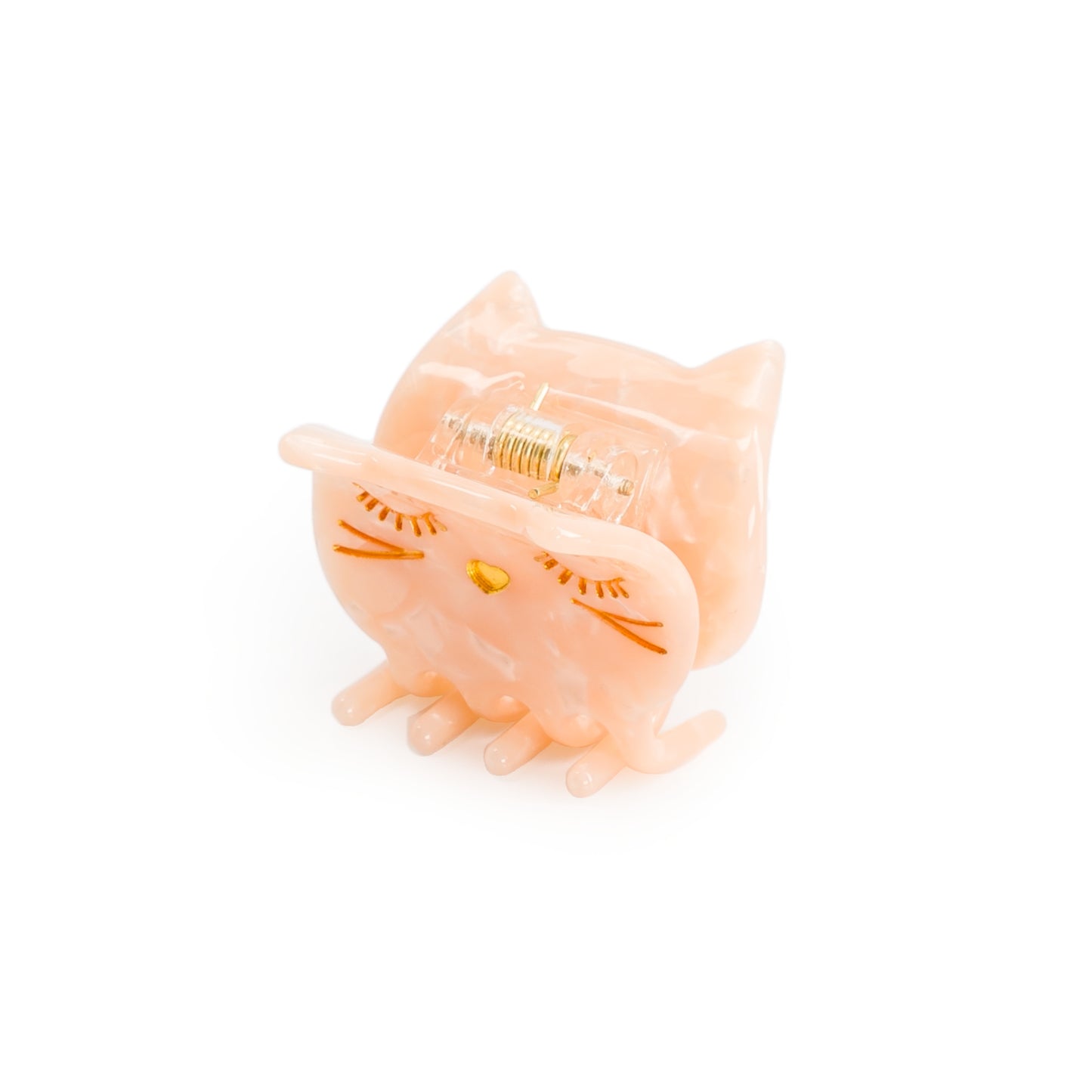 Luciole Mini Haarklammer Katze - Perlmutt
