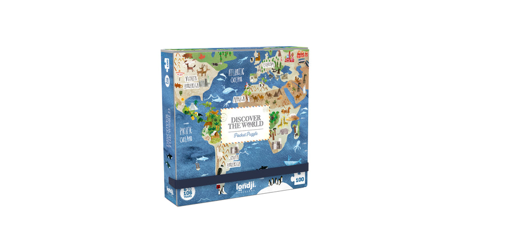 Londji  Pocket Puzzle Discover the World