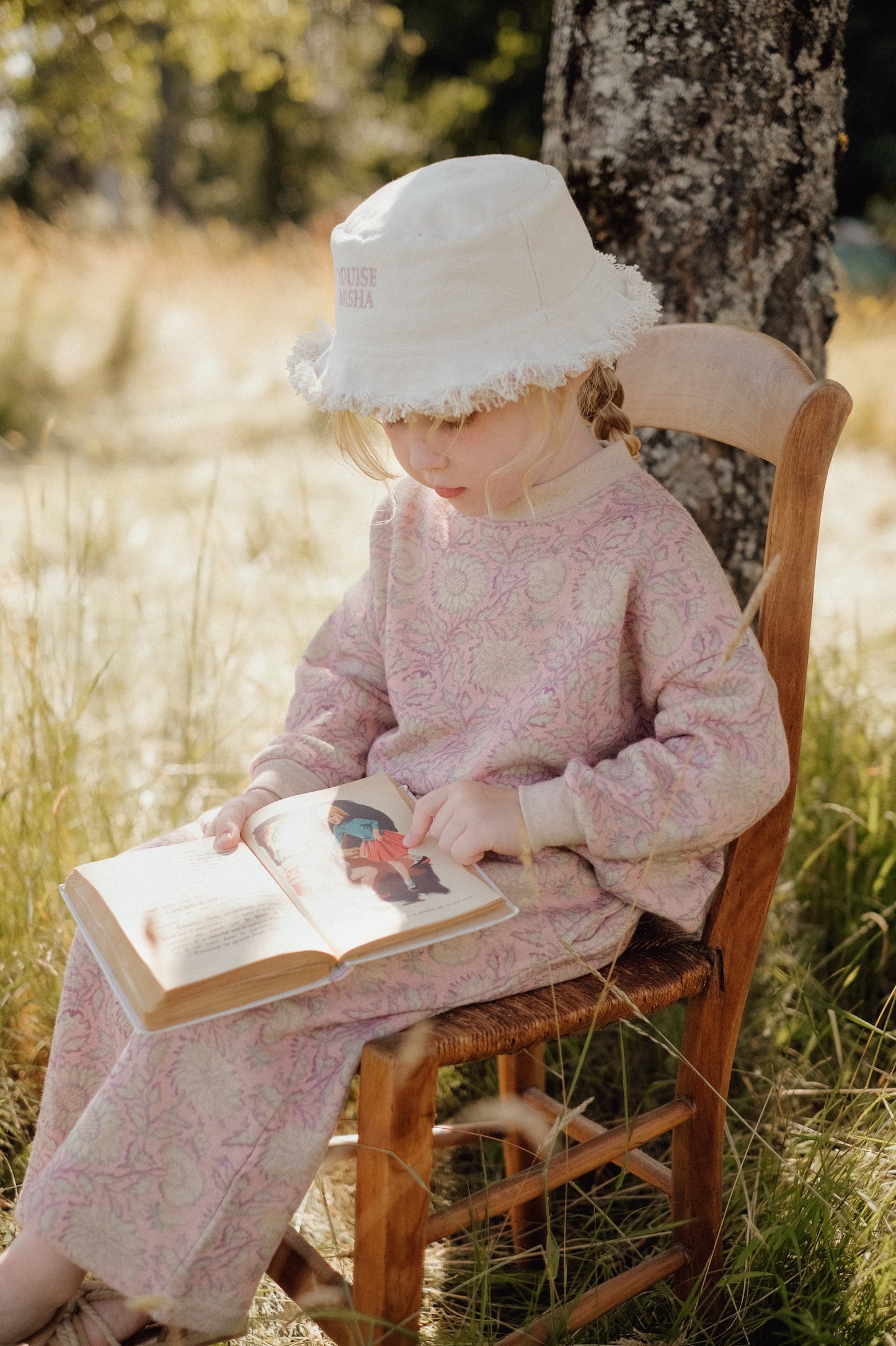 Louise Misha Sweatshirt Rosalía Pink Daisy Garden