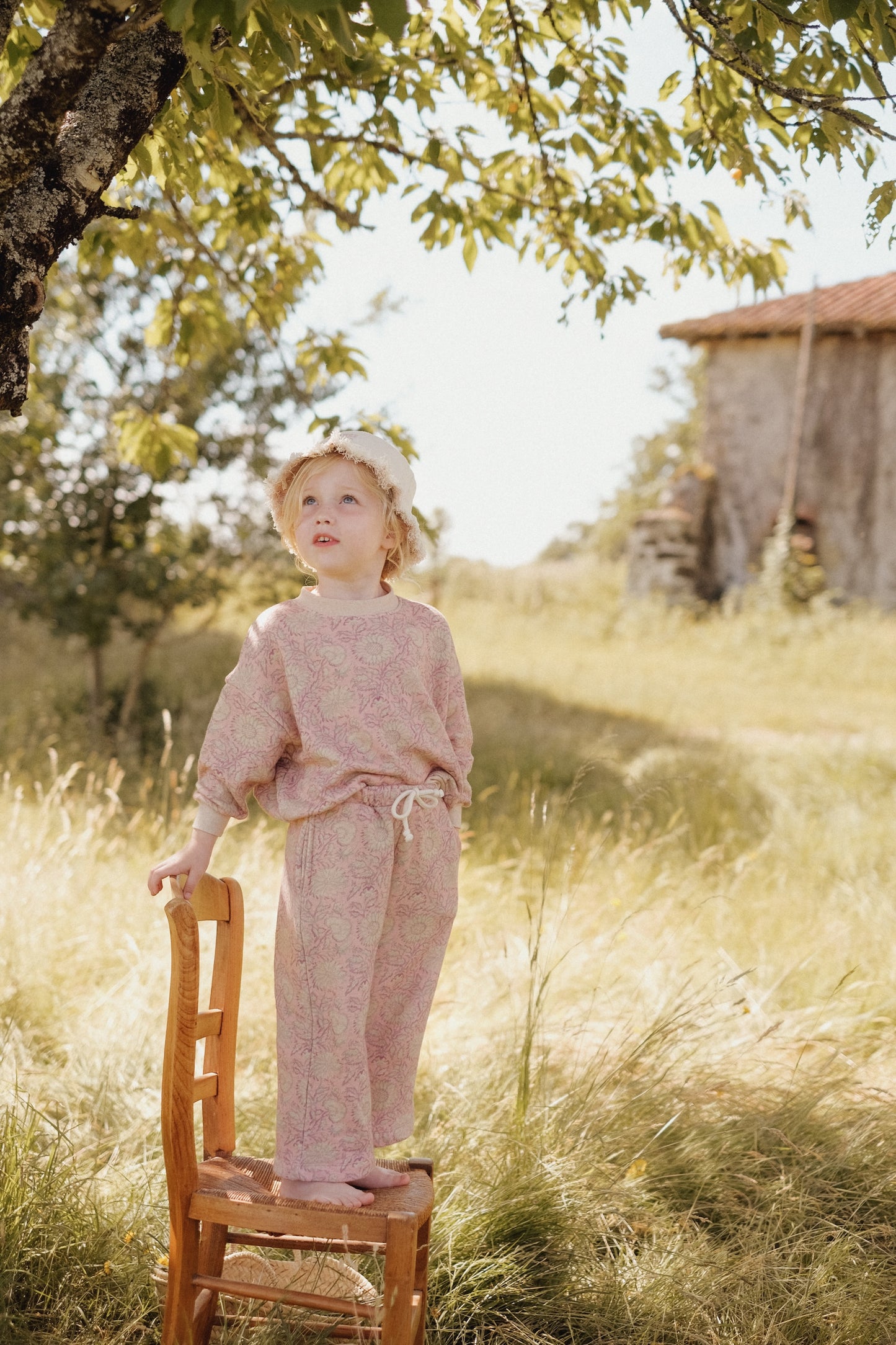 Louise Misha Sweatshirt Rosalía Pink Daisy Garden