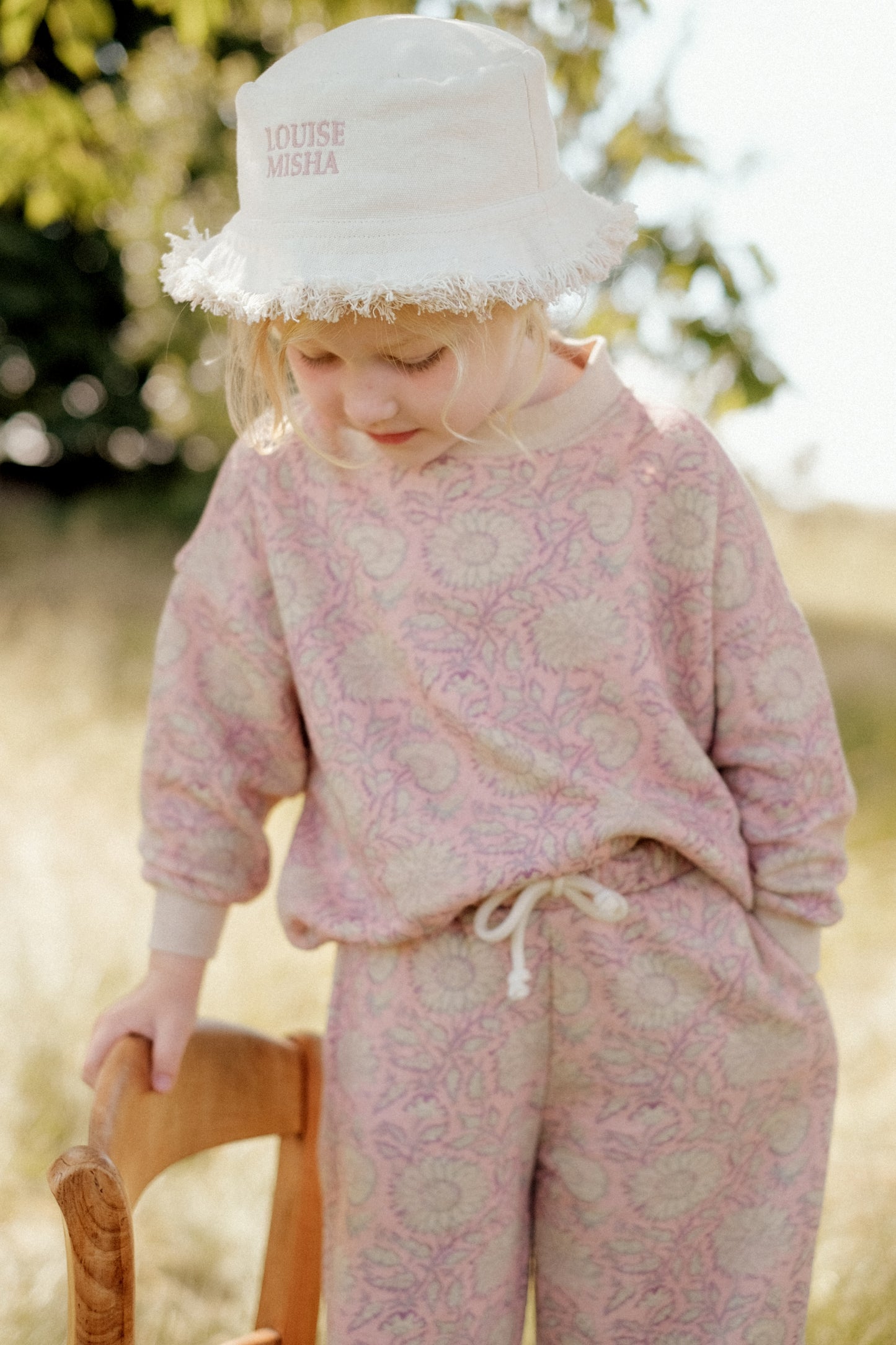 Louise Misha Sweatshirt Rosalía Pink Daisy Garden