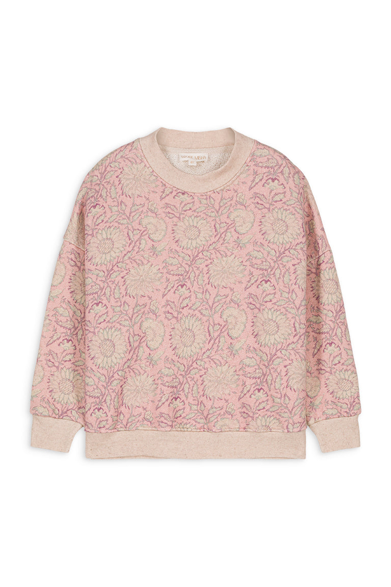 Louise Misha Sweatshirt Rosalía Pink Daisy Garden