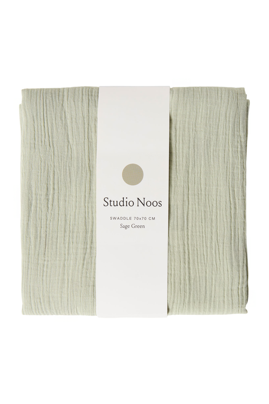 Studio Noos Musselintuch Sage Green 70x70cm