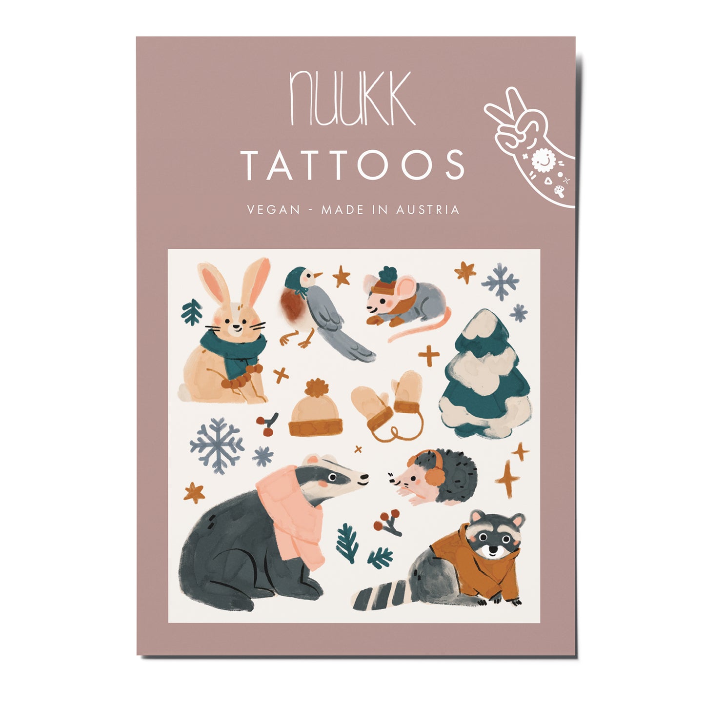 Nuuk Vegane Tattoos Mützen und Handschuhe