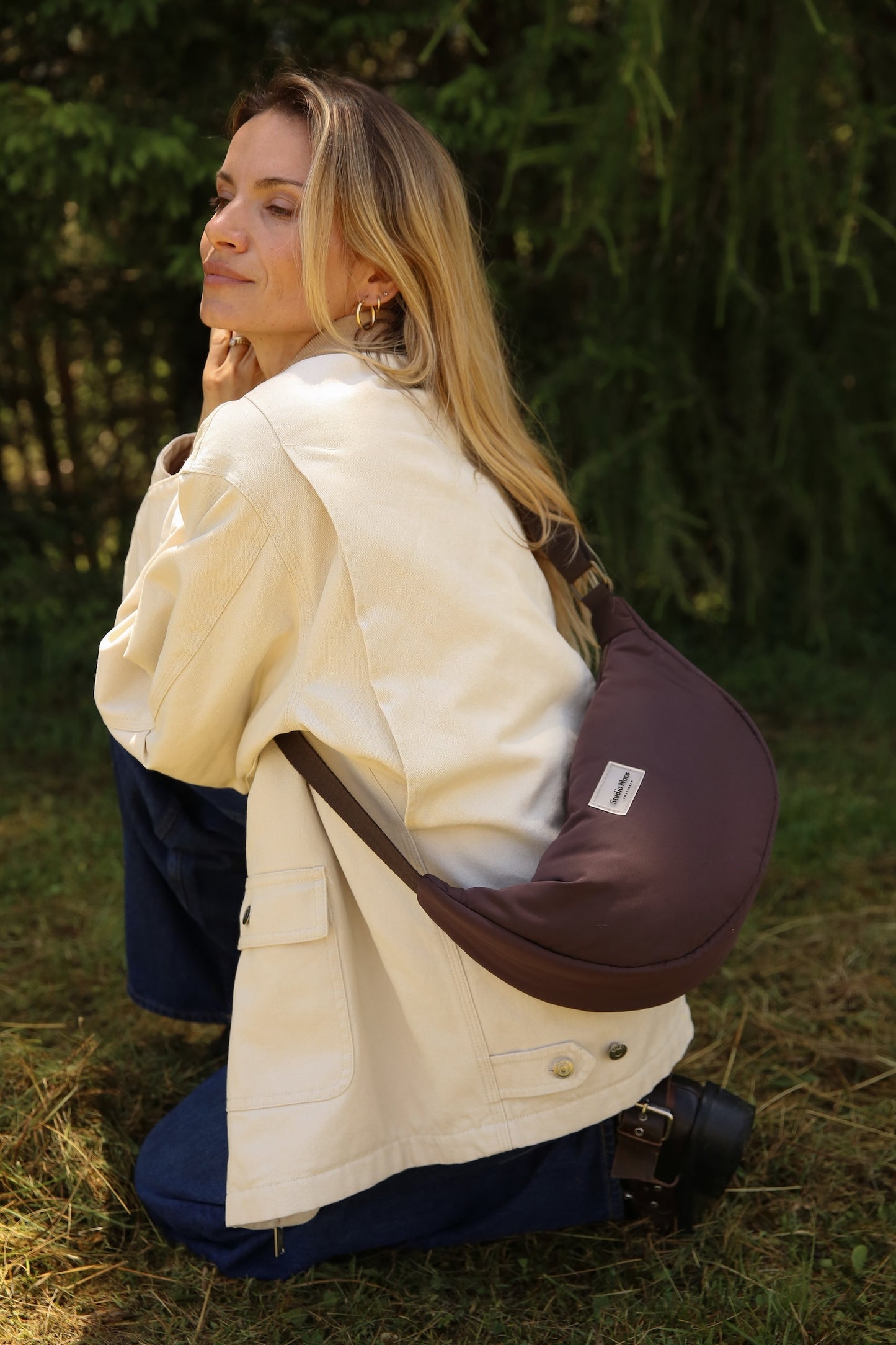 Studio Noos Adult Fanny Pack Puﬀy Brown
