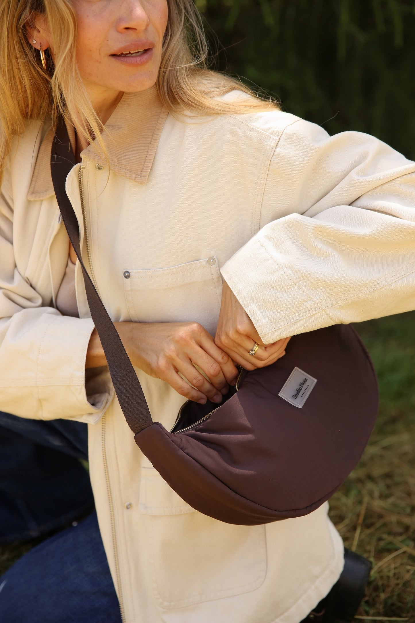 Studio Noos Adult Fanny Pack Puﬀy Brown