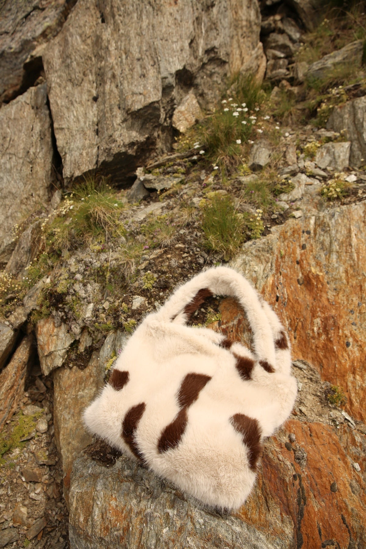 Studio Noos Faux Fur Mom Bag Holy Cow