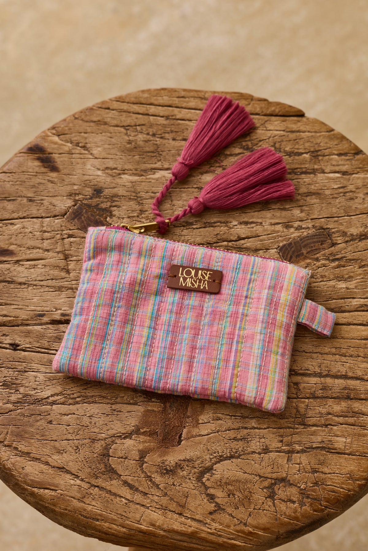 Louise Misha Tasche Lois Pink Pomelo Checks
