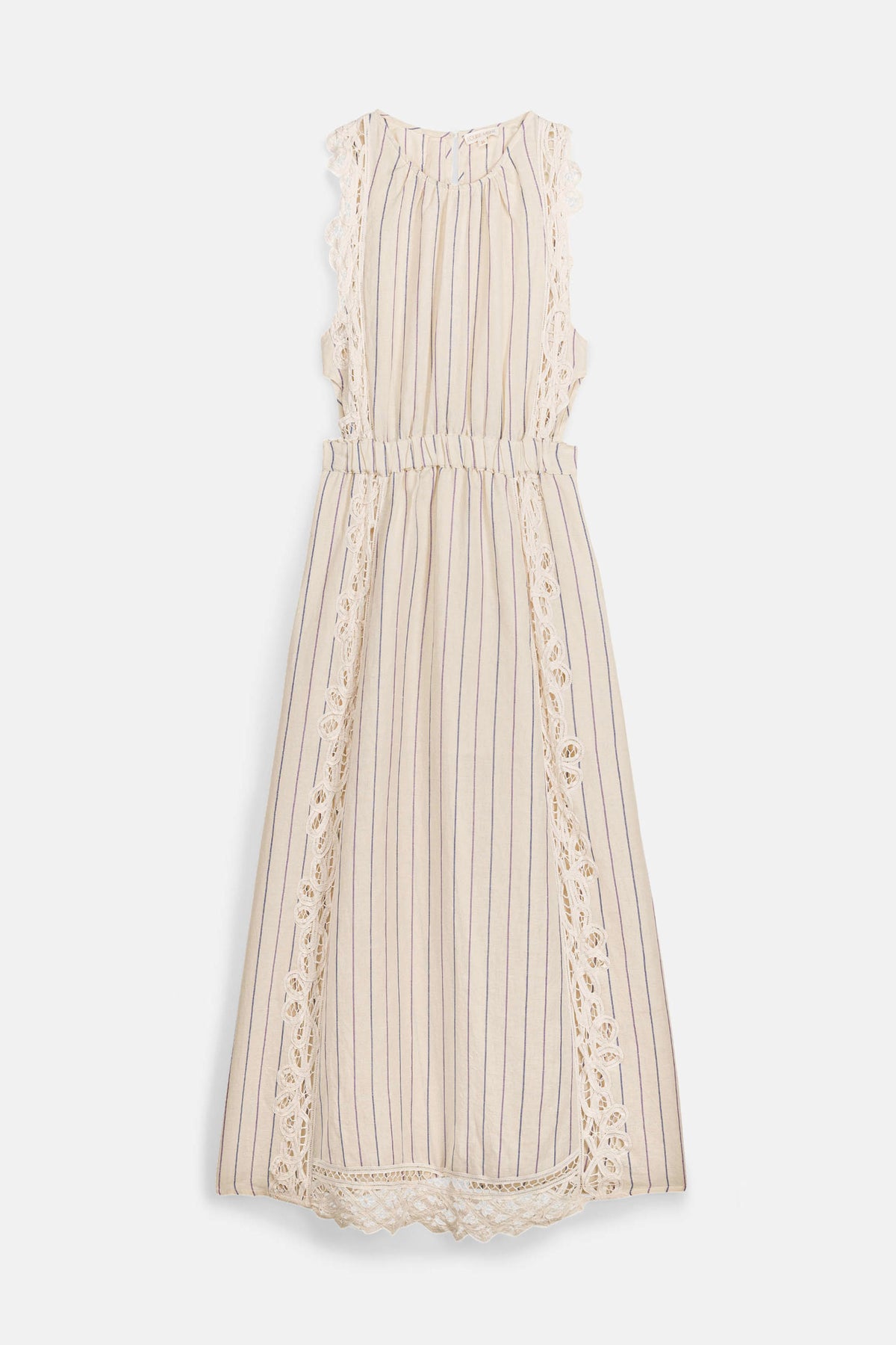 Louise Misha Kleid Ariane Navy Purple Stripes