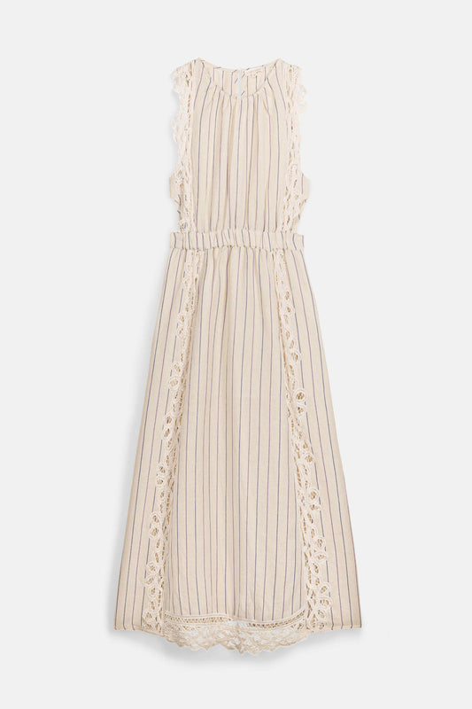 Louise Misha Kleid Ariane Navy Purple Stripes