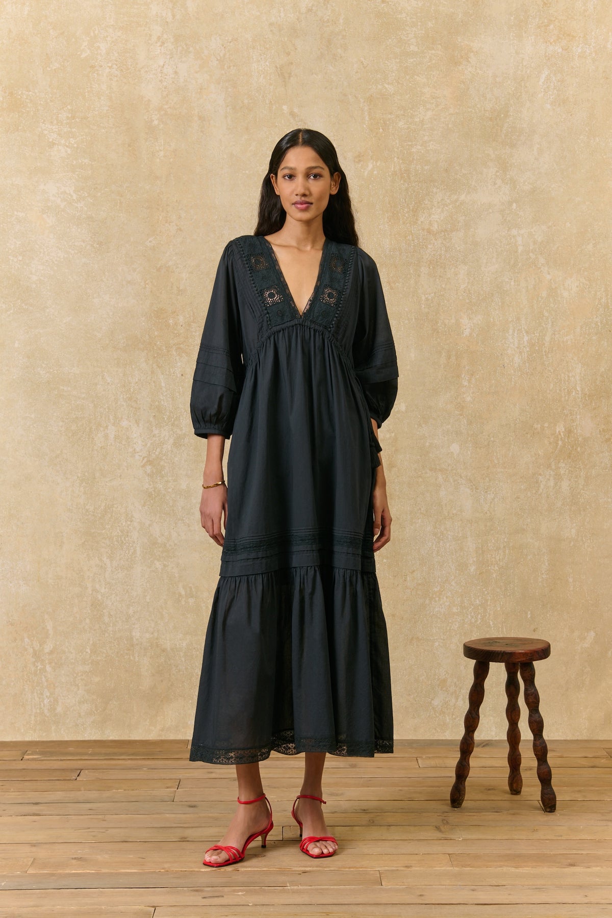 Louise Misha Kleid Bali Black