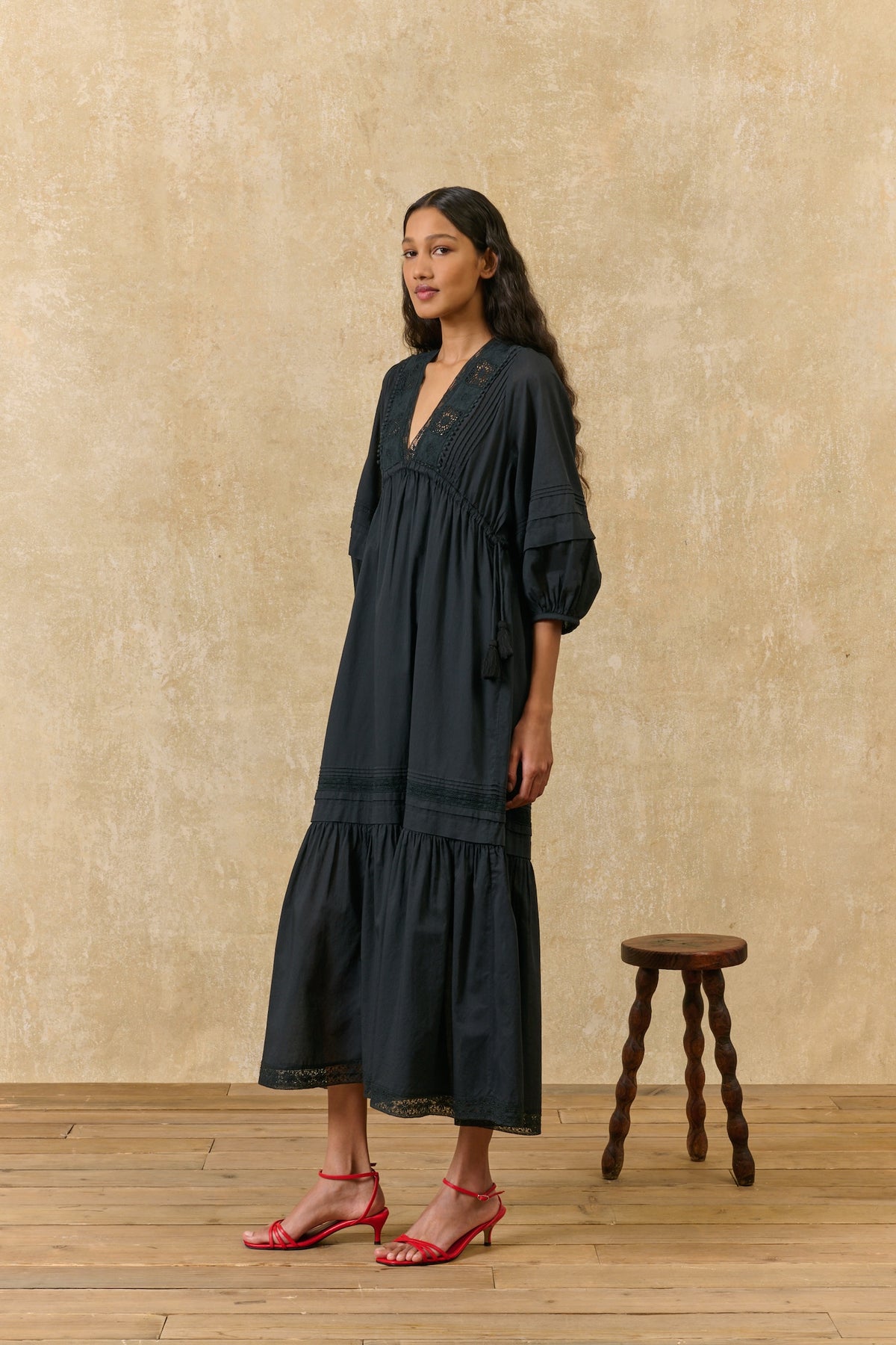 Louise Misha Kleid Bali Black